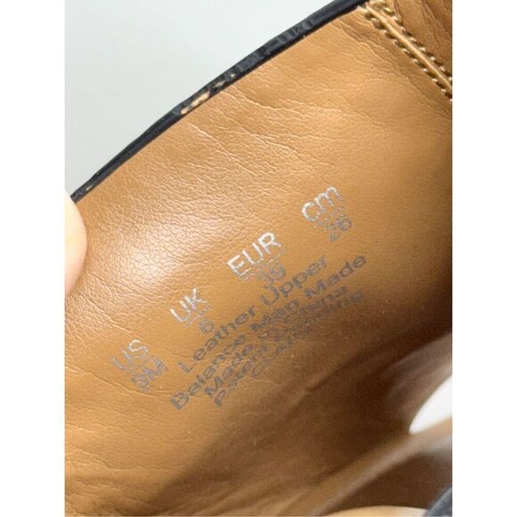 Naturalizer Platform Slide Sandal Size 9 Black Leather Block Heel Round Toe - Picture 7 of 8